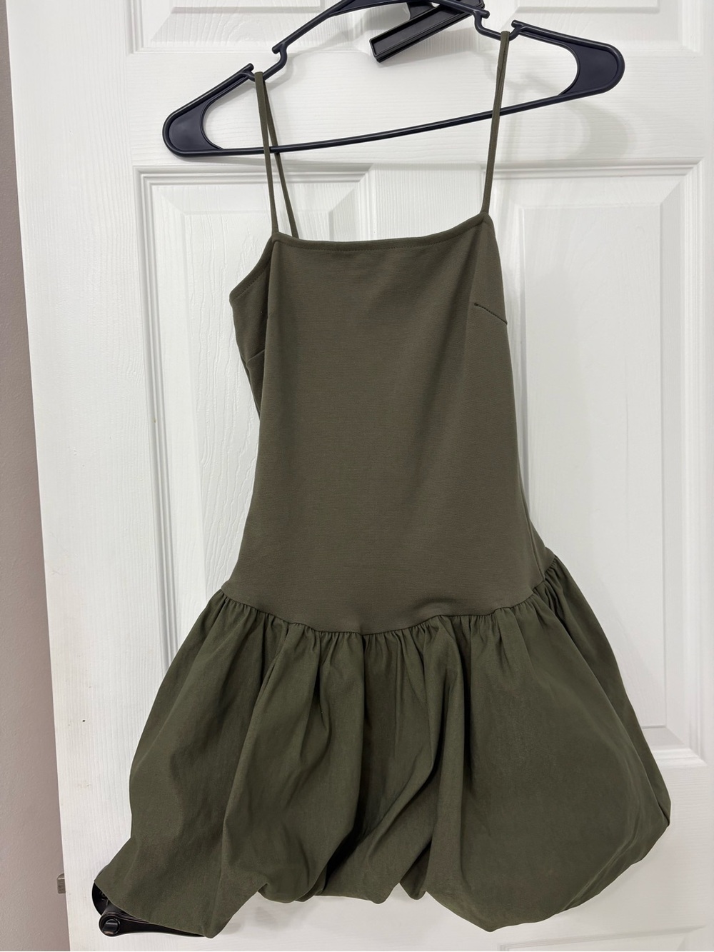 Fashion Nova Olive Green Spaghetti Strap Mini Dress